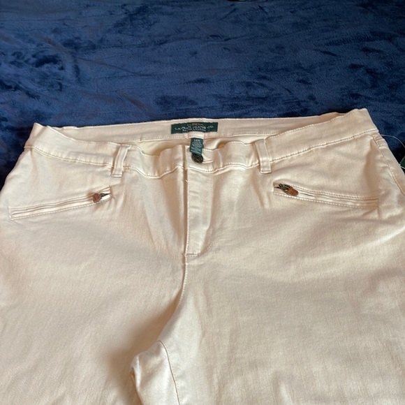 NWT Lauren Jeans Straight Leg Tan.